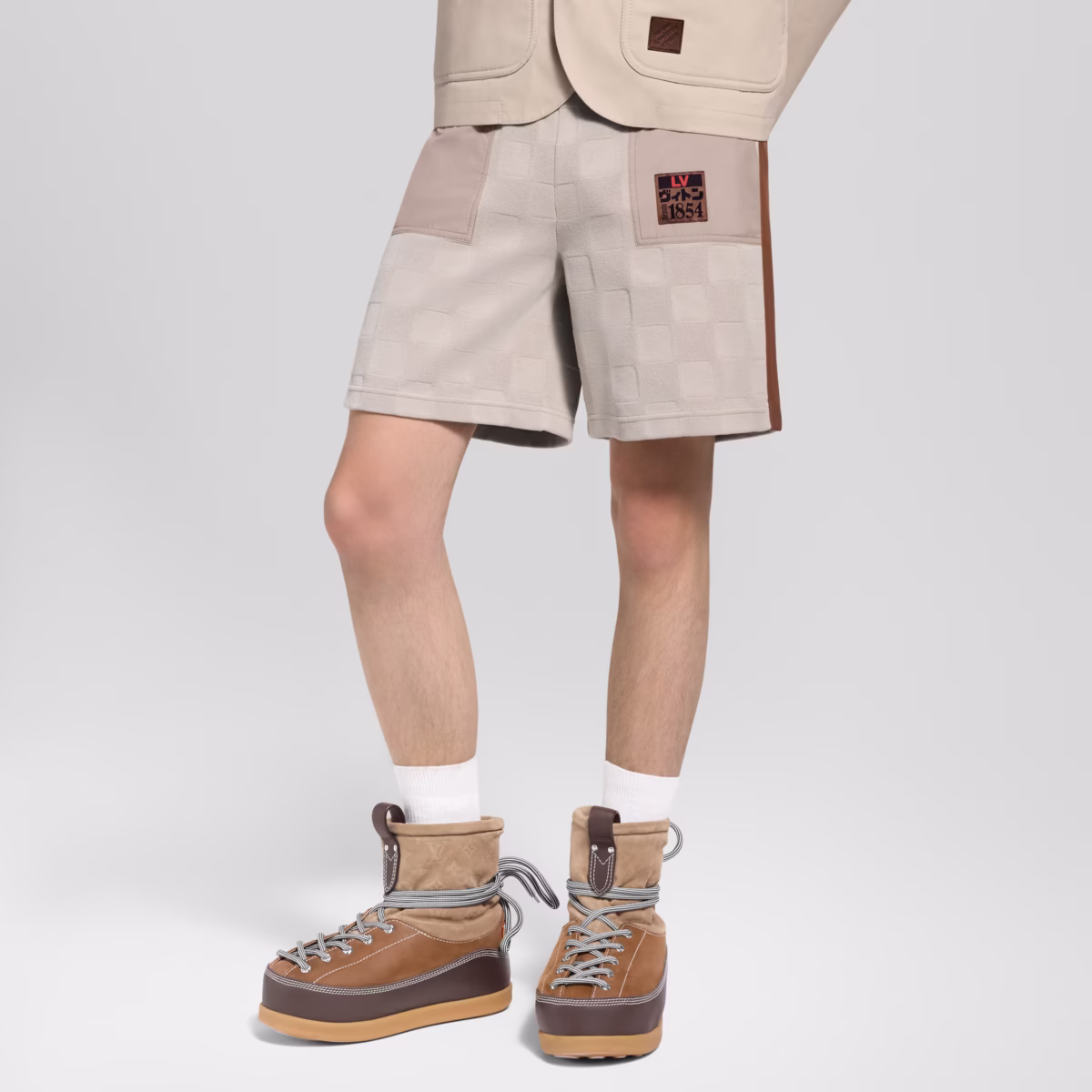 Damier hybrid workwear shorts - Image 5