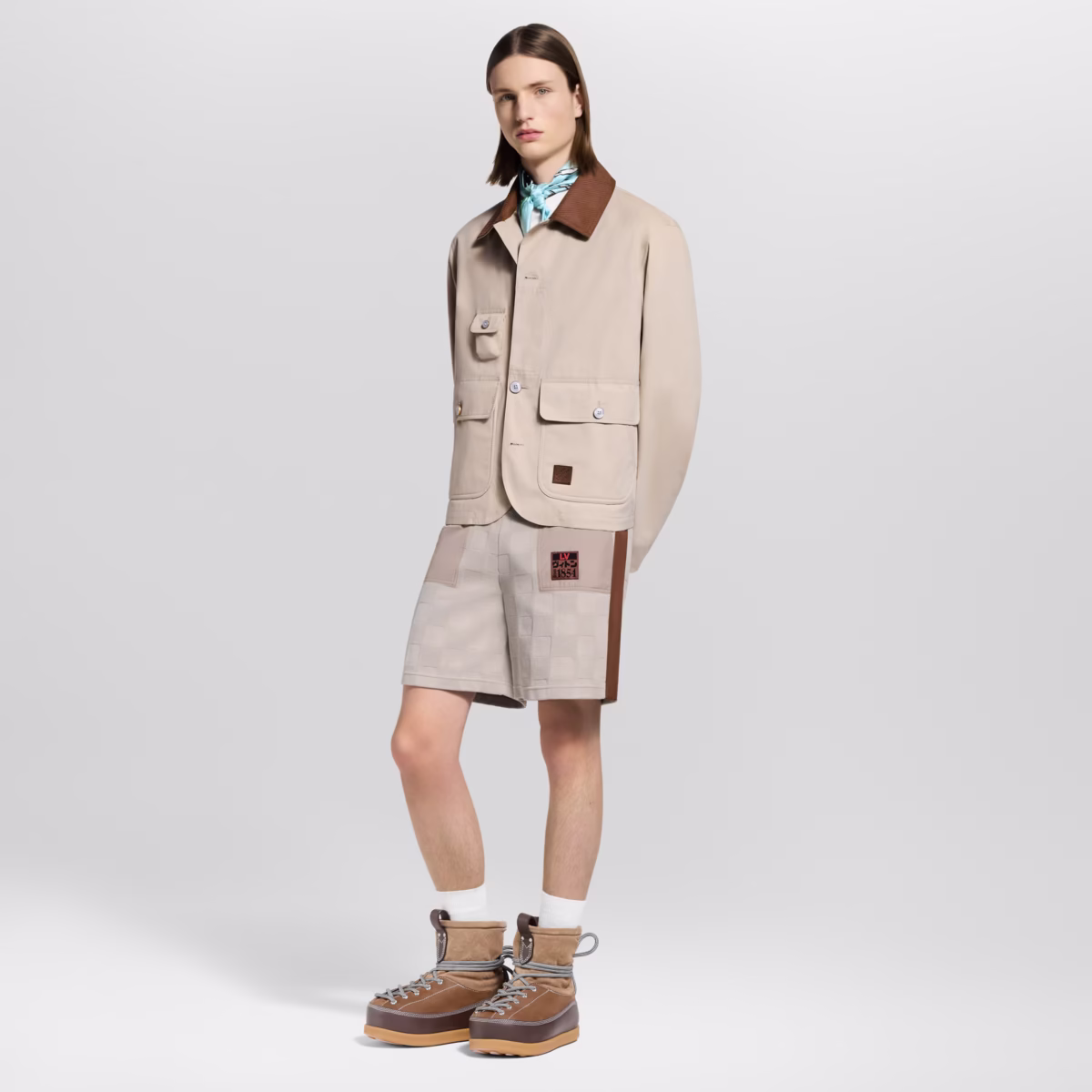 Damier hybrid workwear shorts - Image 3