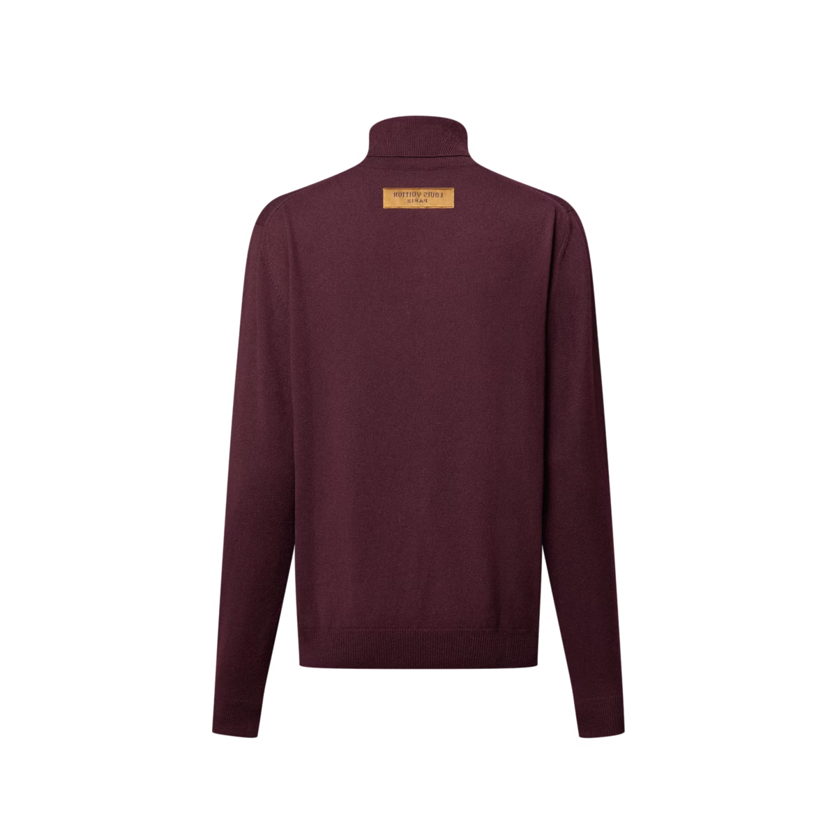 embossed cashmere turtle neck - Image 4