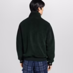 louis vuitton leather patch fleece blouson - Image 3