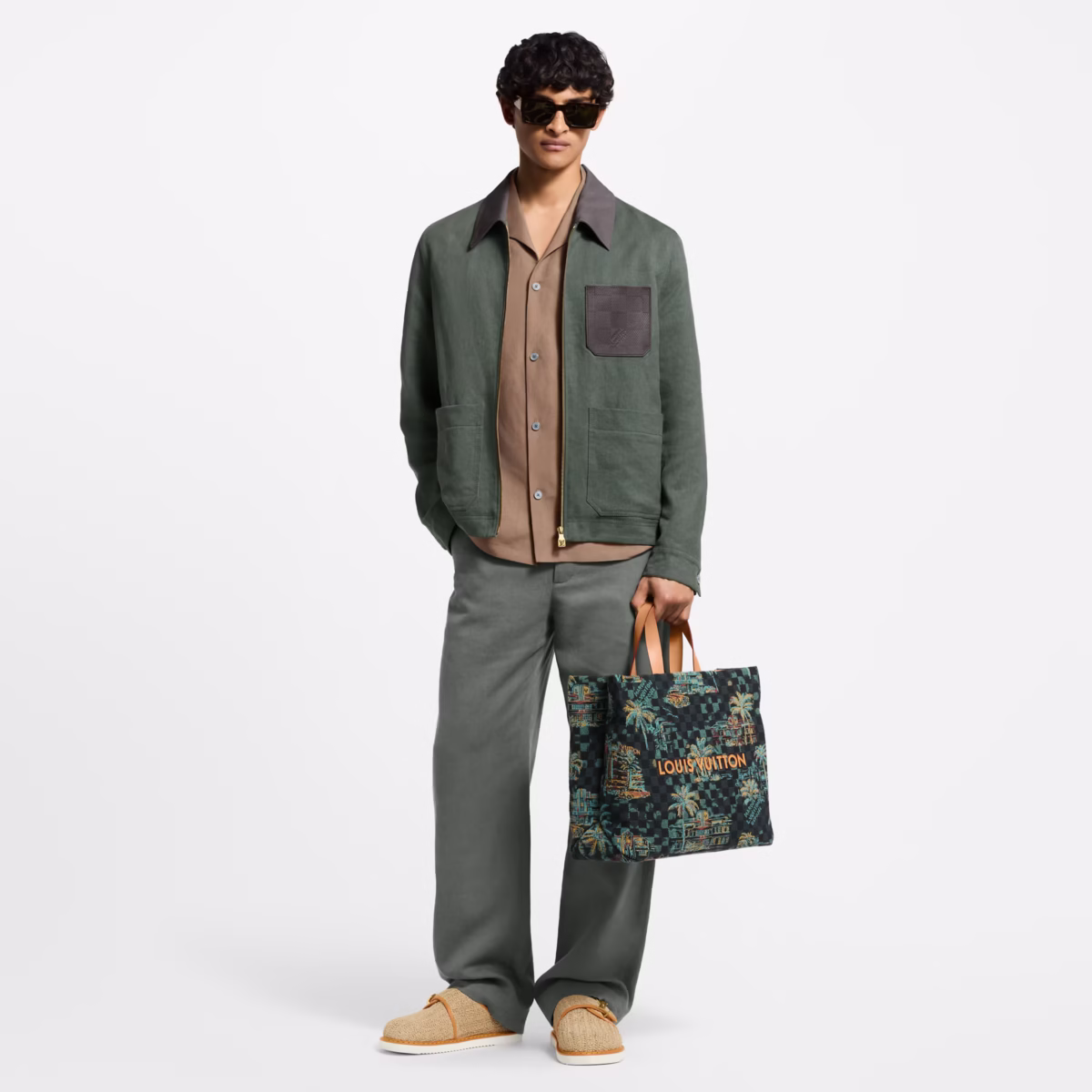 louis vuitton light linen workwear jacket - Image 4