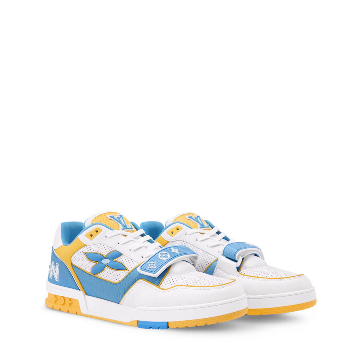 trainer sneaker (Yellow & Blue) - Image 1