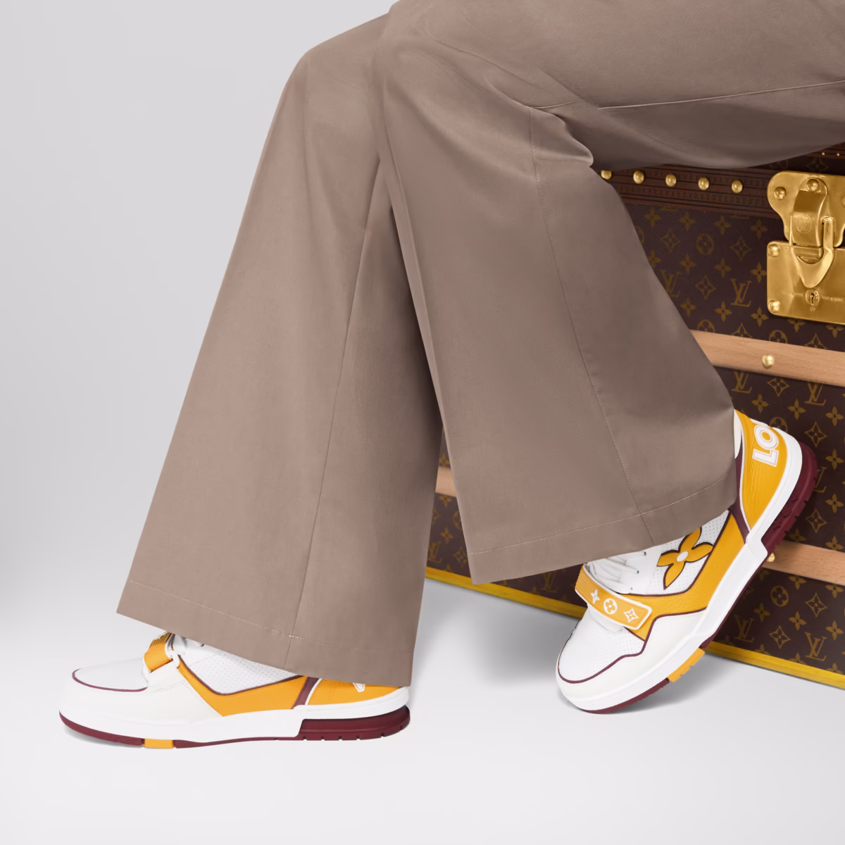 trainer sneaker (yellow & Brown) - Image 5