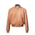 Natural leather varsity blouson - Image 2