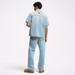 short sleeved denim shirt - Image 6