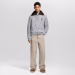 zippered knitted blouson - Image 3