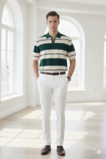 Ghemex Signature Contrast Knit Polo