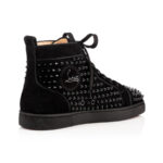 Louboutin Suede calf and spikes Black Men - Image 3