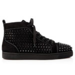 Louboutin Suede calf and spikes Black Men - Image 2